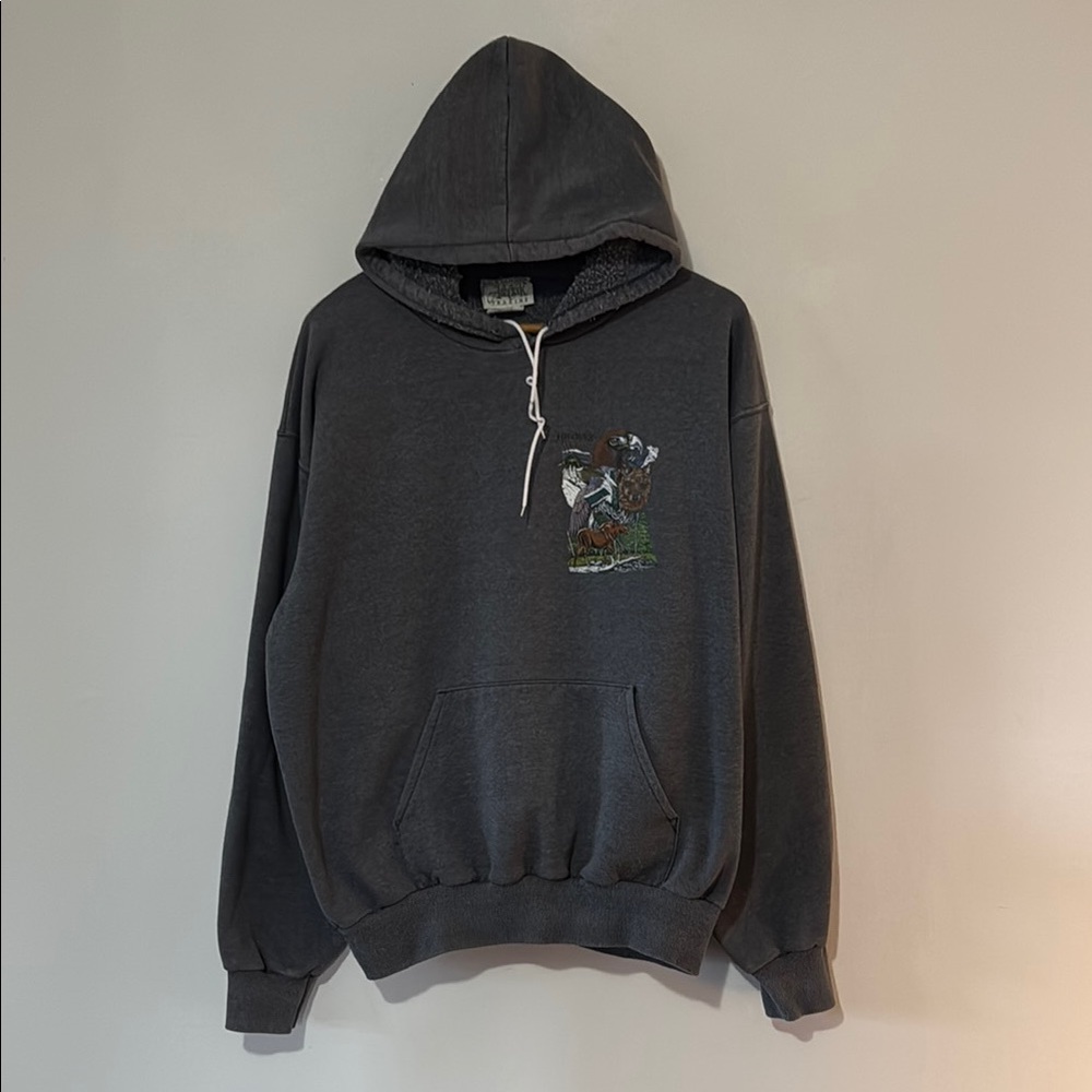 Vintage Ash Creek Wildlife Hoodie / Large / 90s